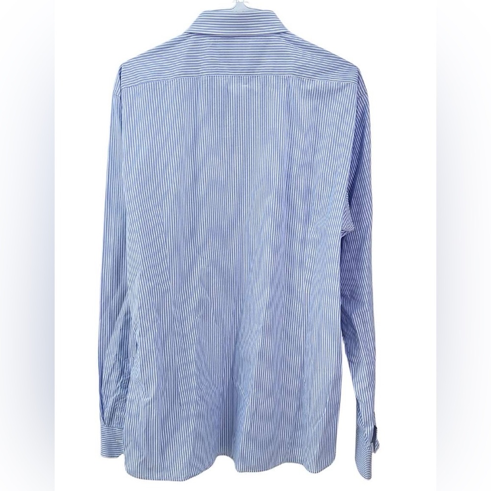 🇨🇦 Men’s Blue Striped Dress Shirt 👔 - Picture 4 of 4